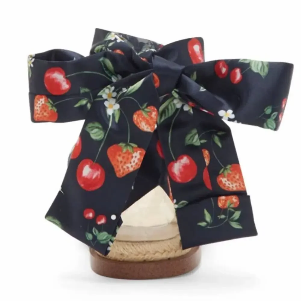 Jessica Simpson Abramo Berry Ribbon Sandal In Navy Size 6 New